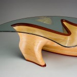 Alisha Volotzky: carved and painted glass. Kerry Vesper: layered and carved wood.