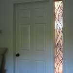 Interior Transom and Light window leaded glass.